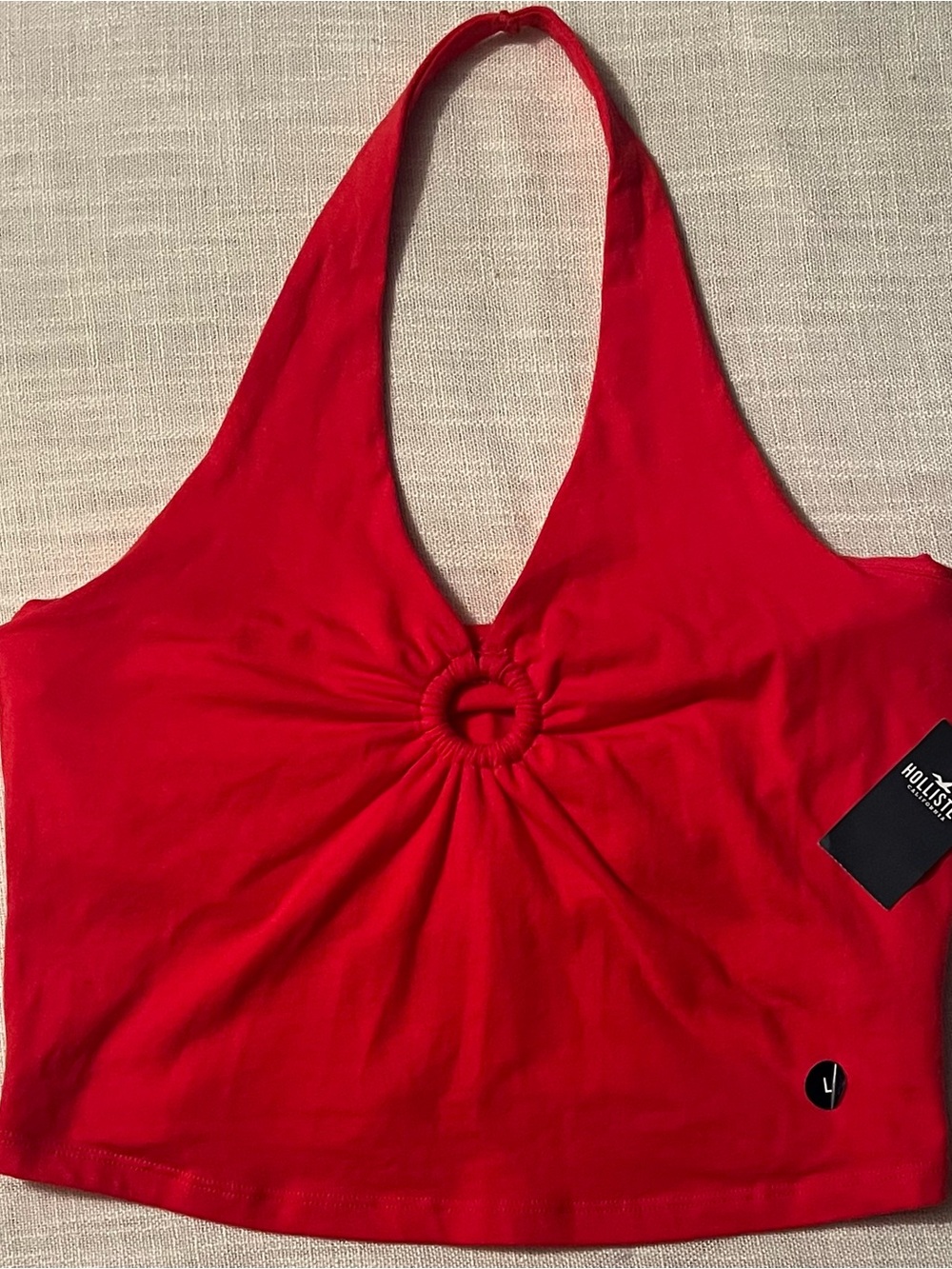 NWT Hollister Red halter Top